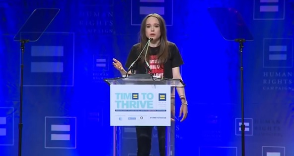 Ellen Page LGBT Time to Thrive
