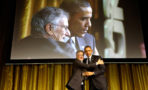 President Barack Obama Steven Spielberg