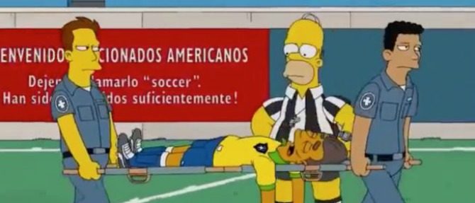 Capítulo de "The Simpsons" predijo lesión