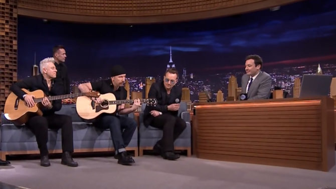 U2 hará residencia en 'Tonight Show'