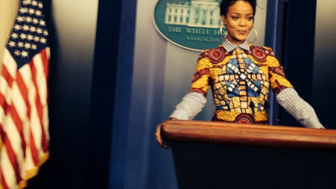 Rihanna Visita Casa Blanca