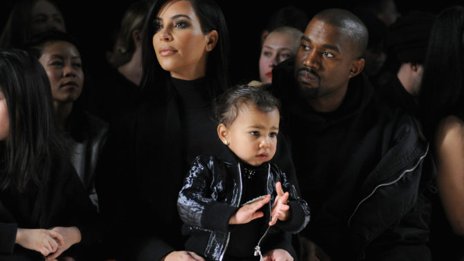 Kim Kardashian, North West, Kanye West