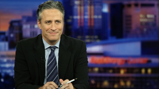 Host Jon Stewart of Comedy Central's