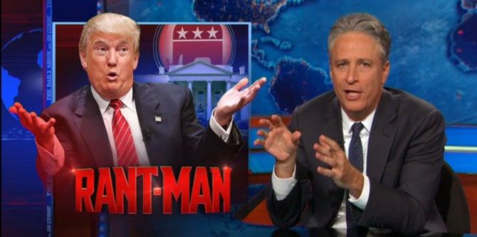 Jon Stewart critica a Donald Trump