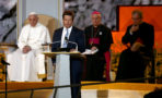 Papa Francisco y Mark Wahlberg