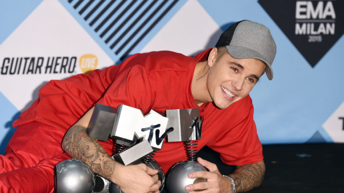 Justin Bieber, MTV Europe Music Awards