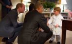 El príncipe George conoce a Barack