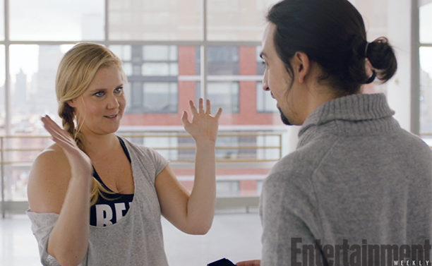 Amy Schumer Tries to Impress Lin-Manuel