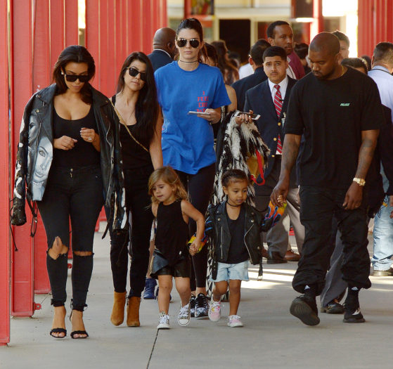 Kim Kardashian, Kanye West y North