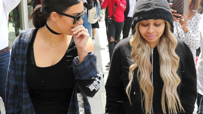 Kim Kardashian y Blac Chyna tratan