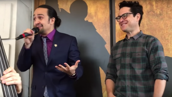 Lin Manuel Miranda, J.J. Abrams Perform