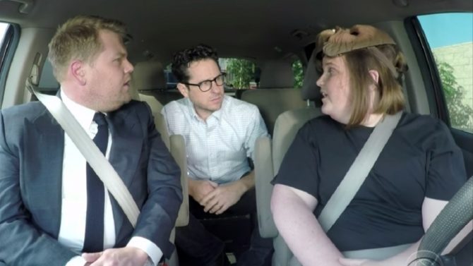 James Corden and Chewbacca Mom Carpool