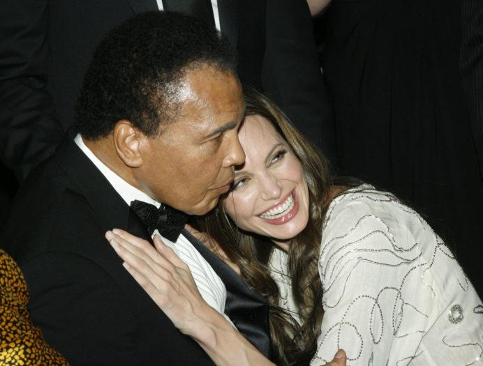 Muhammad Ali y Angelina Jolie