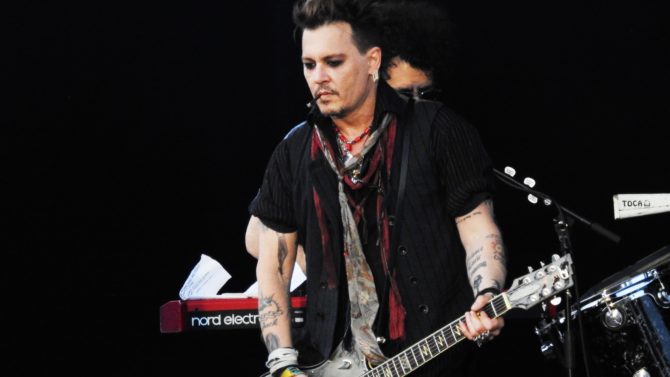 Johnny Depp Hollywood Vampires in concert,