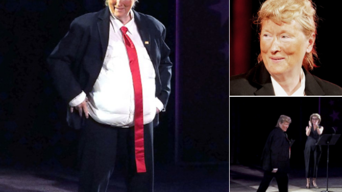 Meryl Streep imita a Donald Trump