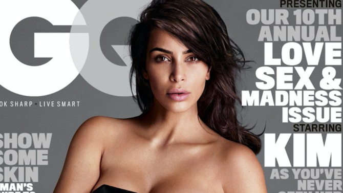 Kim Kardashian, desnuda en la portada