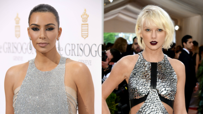 Encontronazo entre Kim Kardashian y Taylor