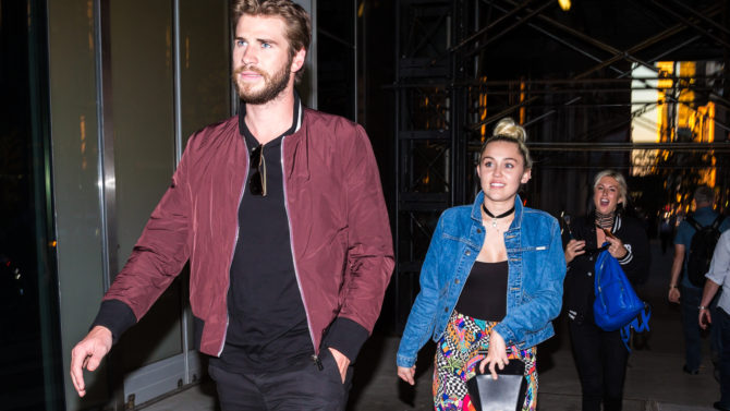 Miley Cyrus y Liam Hemsworth juntos