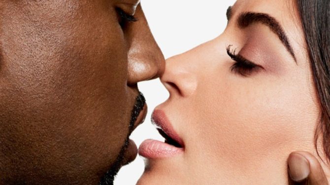 Kim Kardashian y Kanye West en