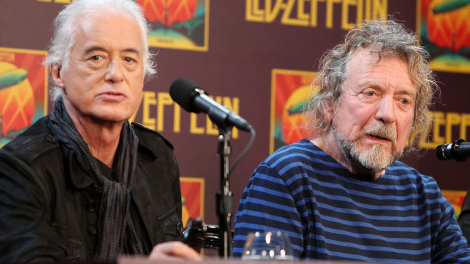 Jimmy Page and Robert Plant Led