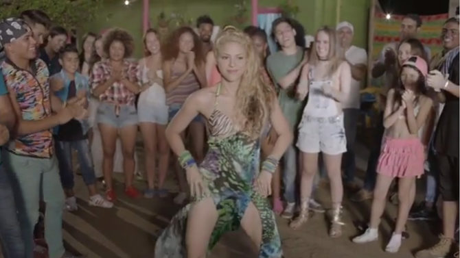 Shakira en el video de la