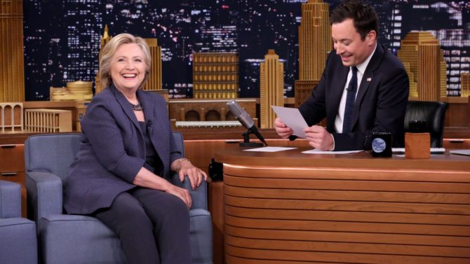 Hillary Clinton y Jimmy Kimmel