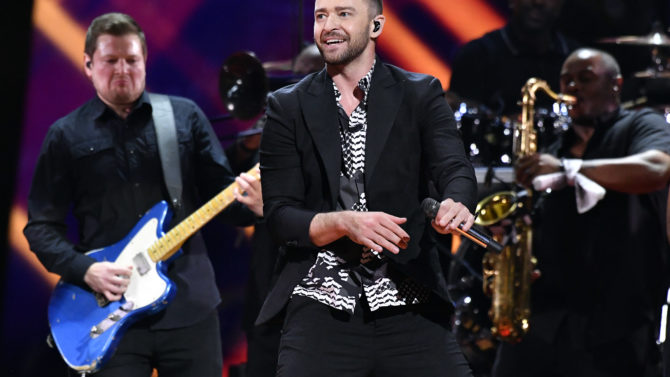 Justin Timberlake and band Eurovision Song