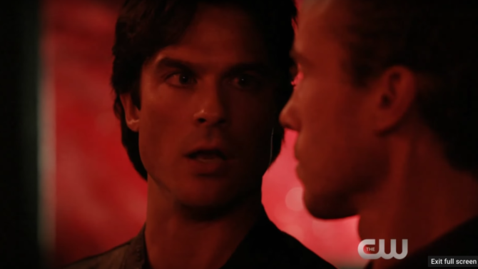 Damon Warns Stefan About Evil Ahead