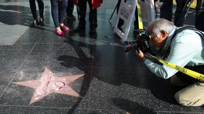Donald Trumps Star on the Hollywood