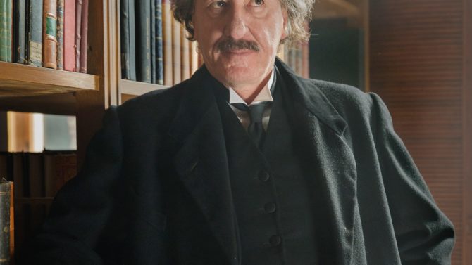 Geoffrey Rush as Albert Einstein for