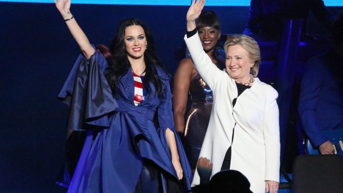 Hillary Clinton y Katy Perry