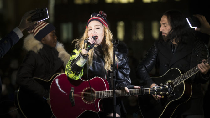 Madonna concierto sorpresa Nueva York Hillary