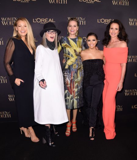 Blake Lively, Diane Keaton, Aimee Mullins, Eva Longoria y Andie MacDowell